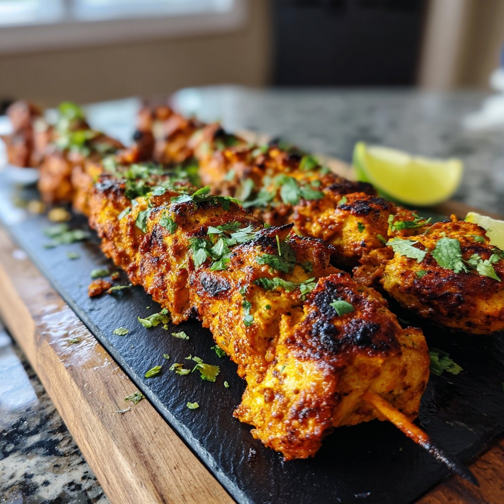 Chili Lime Chicken Skewers