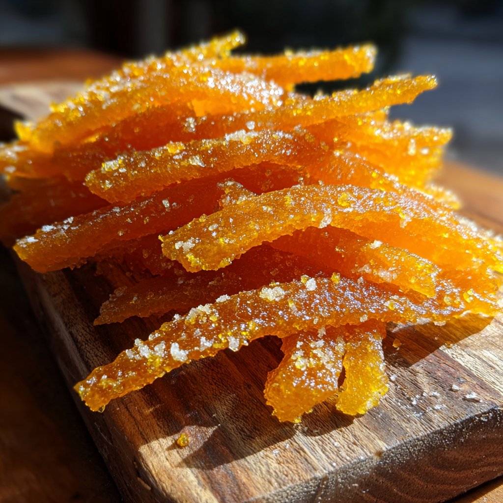 Candied Orange Peel Dessert Garnish