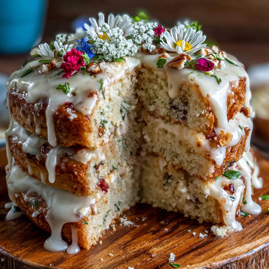 Springtime Graduation Floral Cake