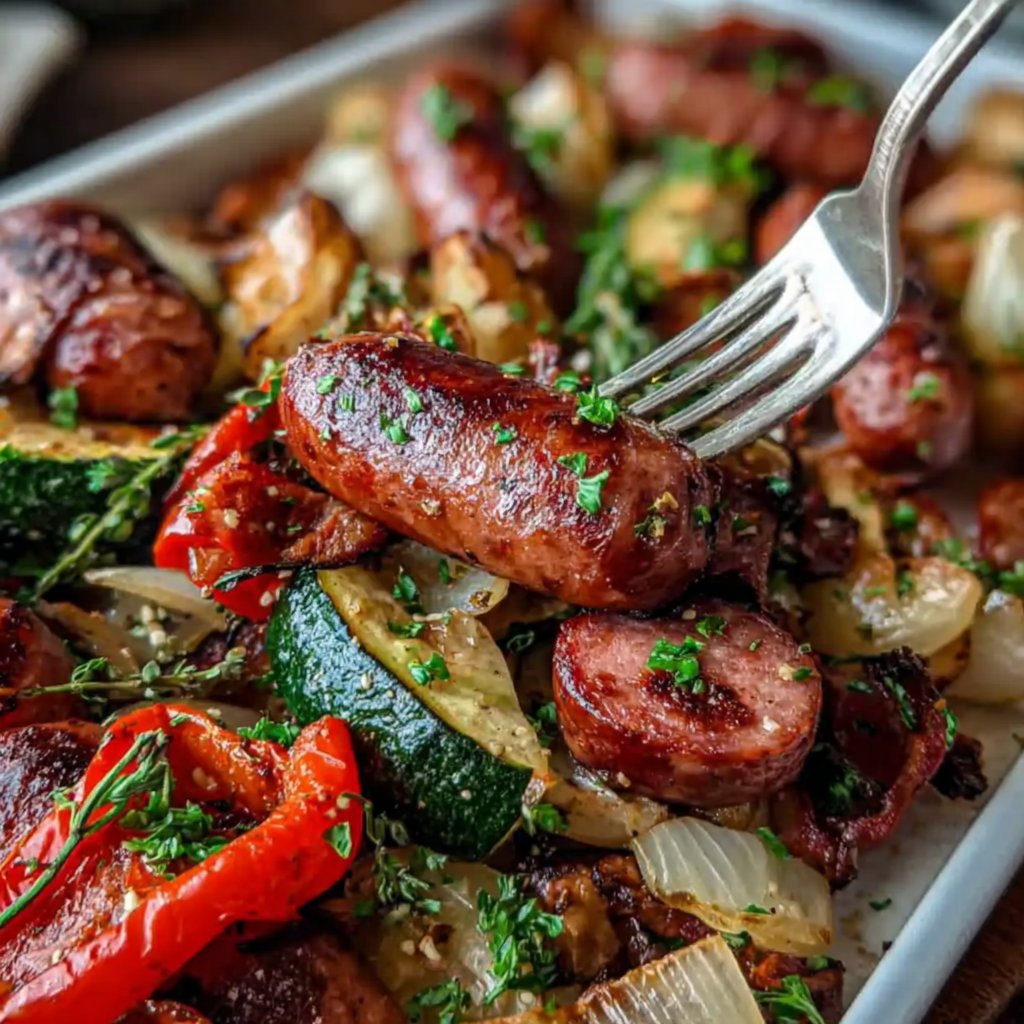 Sheet Pan Sausage and Veggies