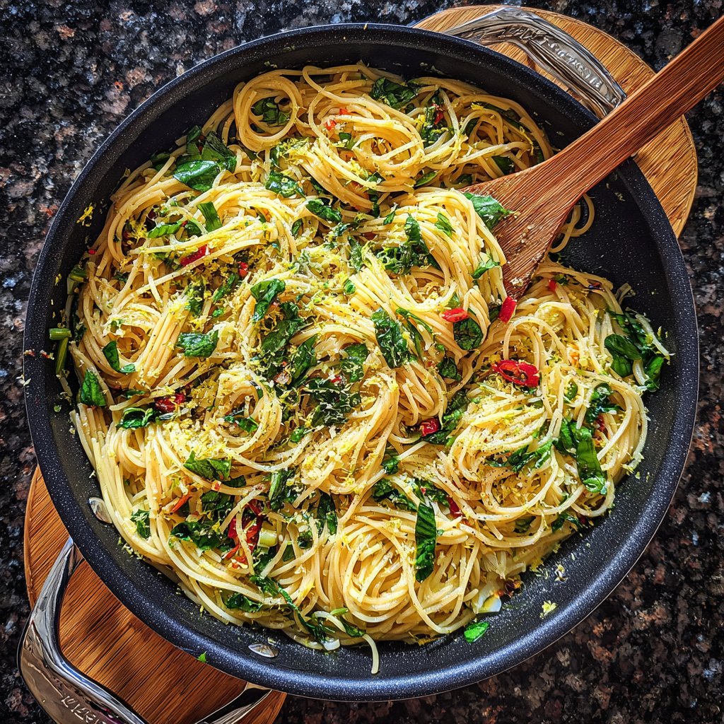 Lemon Basil Spring Pasta