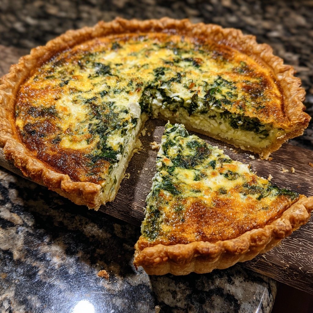 Easy Spinach and Feta Quiche
