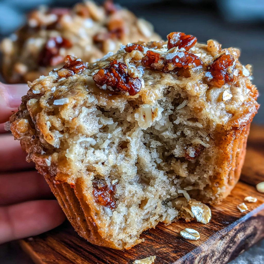 Protein Banana Oat Muffins