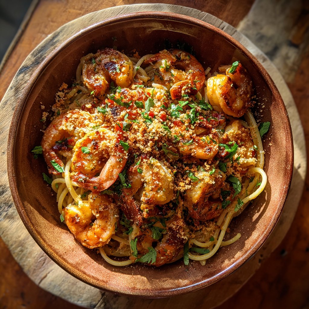 Sweet and Spicy Shrimp Pasta